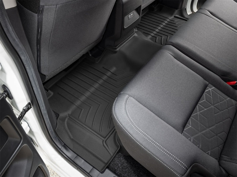 WeatherTech 22-23 Nissan Frontier Crew Cab Rear FloorLiner - Black w/o Fender Premium Audio