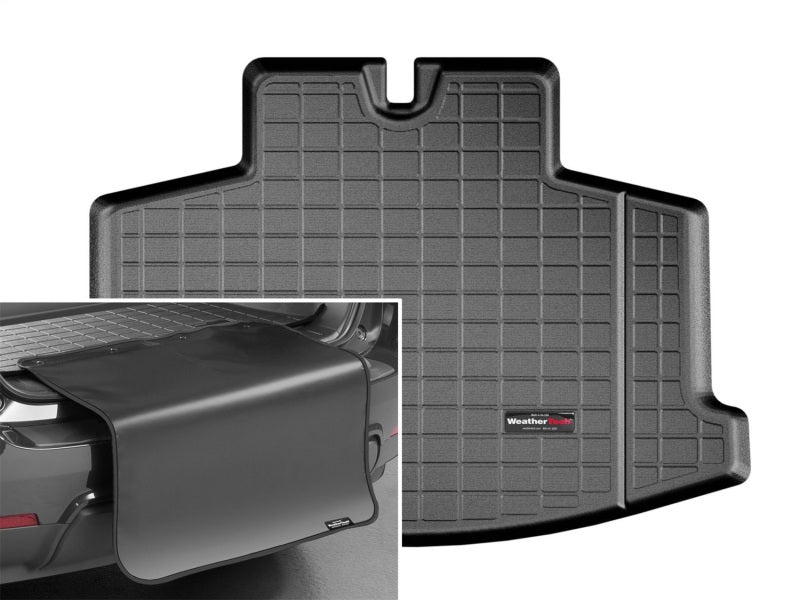 WeatherTech 13-18 VW Beetle Cargo Liner w/Bumper Protector-Black (Trim Allows Fitment w & w/o Trunk)
