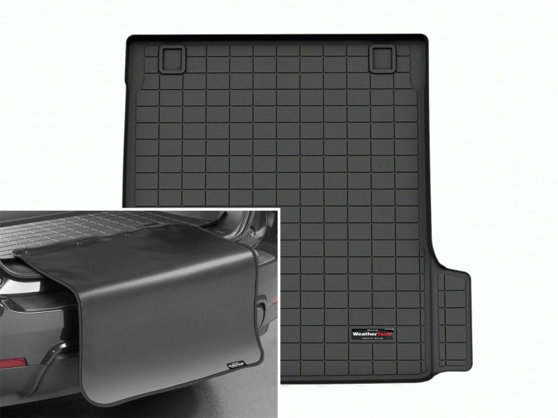 WeatherTech 21-22 Porsche Taycan Cross Turismo Cargo Liner w/Bumper Protector - Black