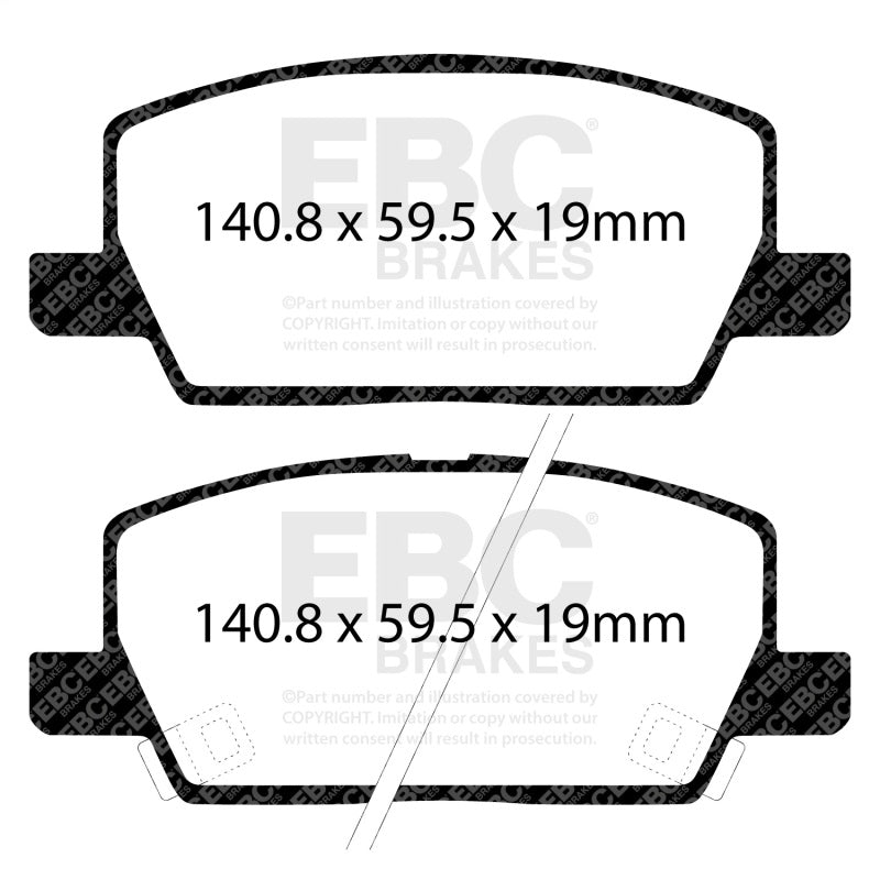 EBC 2018+ Buick Encore 1.4T Ultimax Front Brake Pads