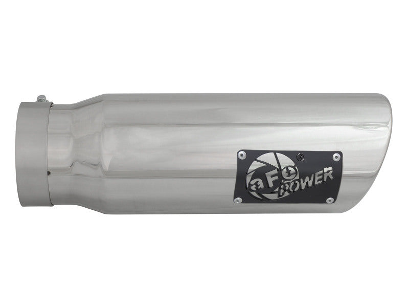 aFe Diesel Exhaust Tip Bolt On Polished 4in Inlet x 5in Outlet x 15in