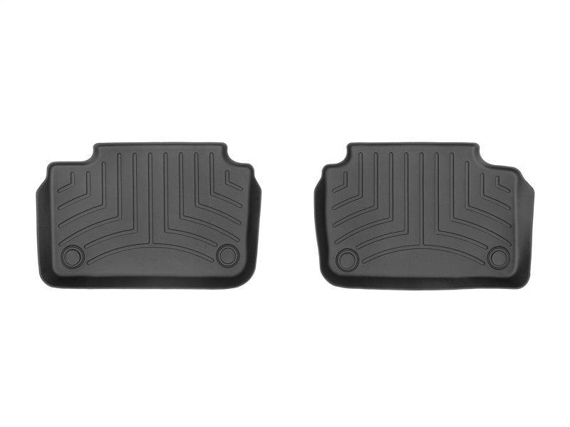 WeatherTech 19-22 Volvo S60 Plug-In Hybrid 2nd Row 2pc Rear FloorLiner - Black