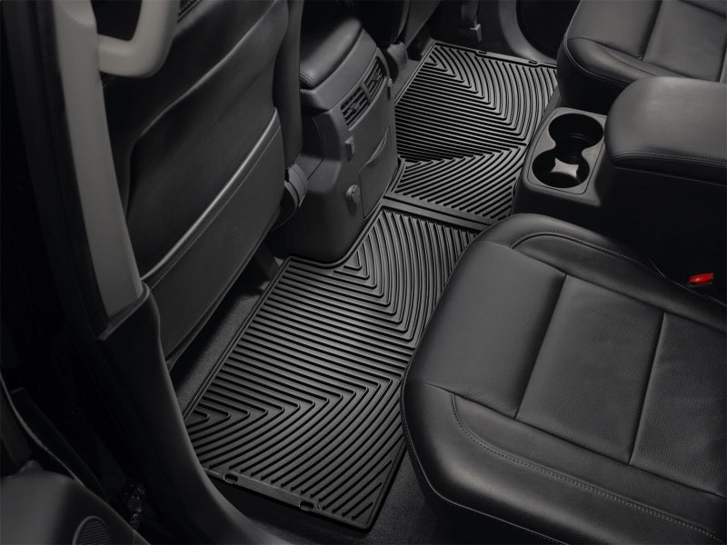 WeatherTech 04+ Nissan Armada Rear Rubber Mats - Black