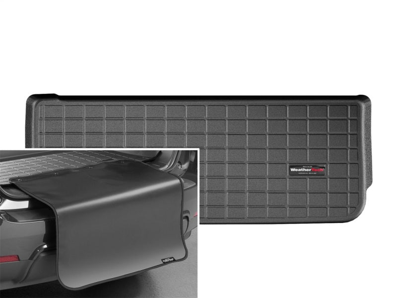 WeatherTech 2016+ Tesla Model X Cargo Liner w/ Bumper Protector - Black (6 & 7 Passenger)