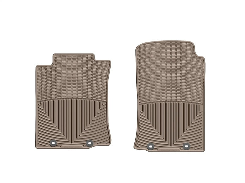 WeatherTech 12-13 Toyota Tacoma Front Rubber Mats - Tan