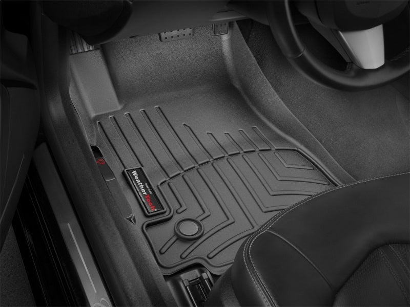 WeatherTech 11-14 Cadillac CTS Coupe Front FloorLiner - Black Does Not Fit AWD or Manual Trans