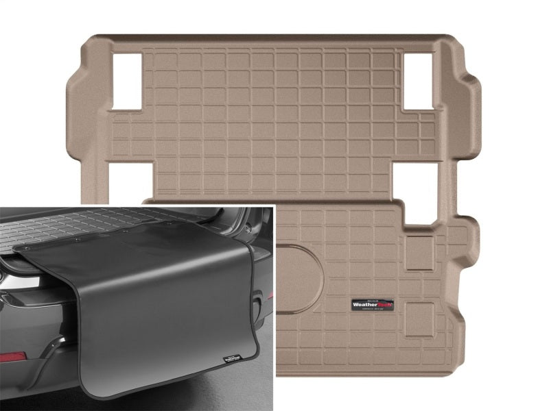 WeatherTech 2018+ Jeep Wrangler Cargo Liner w/ Bumper Protector - Black