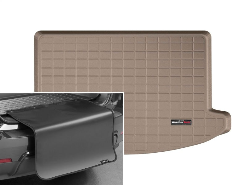 WeatherTech 2017+ Mini Countryman Cargo Liners w/ Bumper Protector - Tan (Not w/Side Cargo Net)