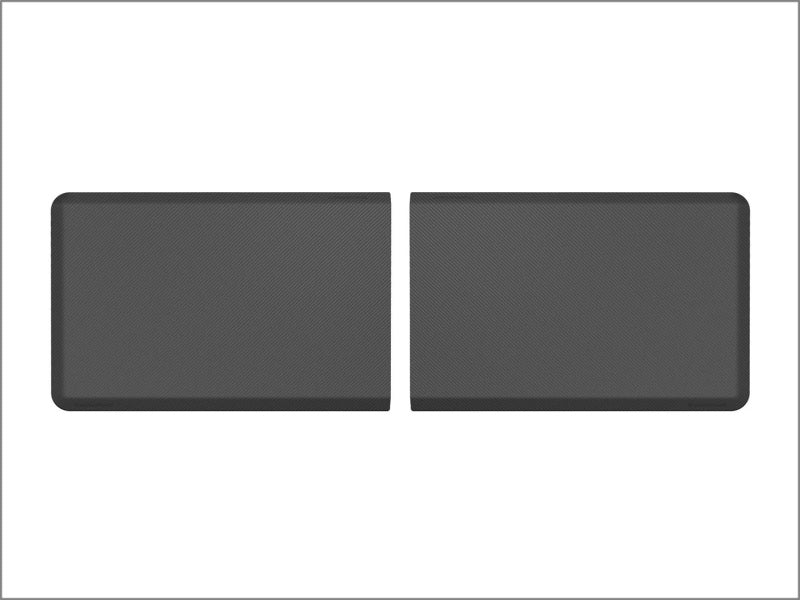 WeatherTech Comfort Mat Connect End Mats 24 x 36in. (2 Qty) Carbon Fiber - Black