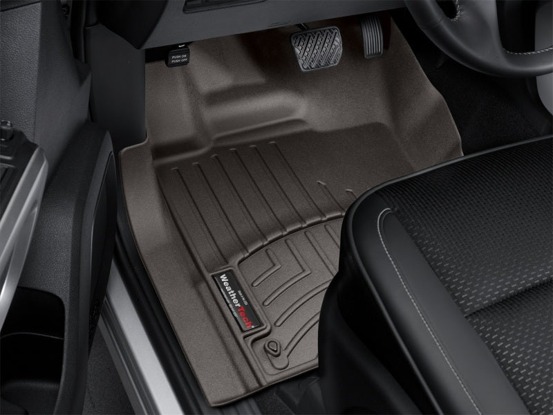 WeatherTech 2016+ Nissan Titan XD Front FloorLiner - Cocoa