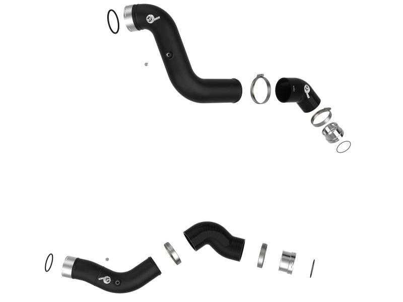 aFe 23-25 GM Colorado/Canyon L4-2.7L BladeRunner Aluminum Hot and Cold Charge Pipe Kit - Black