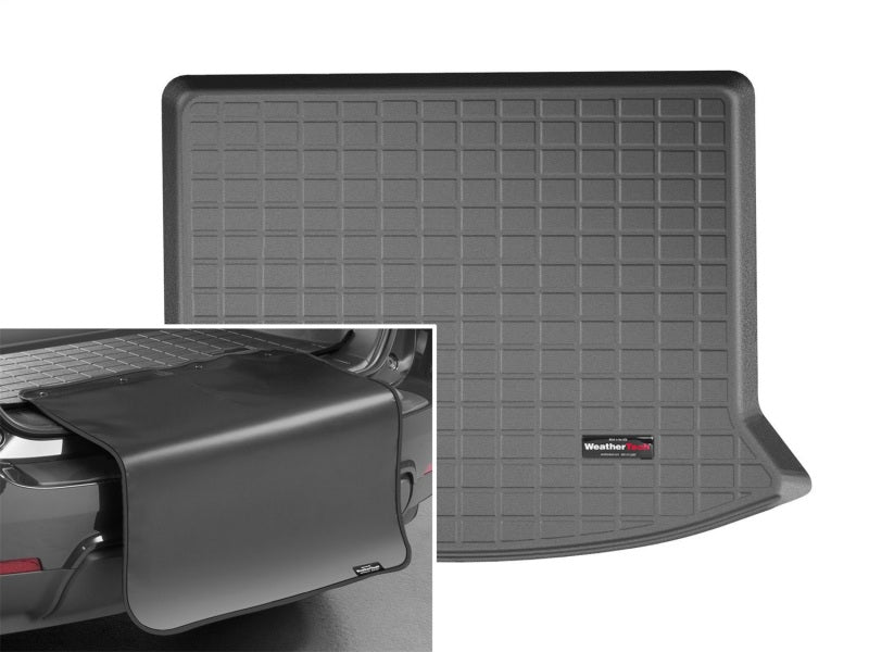 WeatherTech 2019+ Cadillac XT4 Cargo Liner w/ Bumper Protector - Black