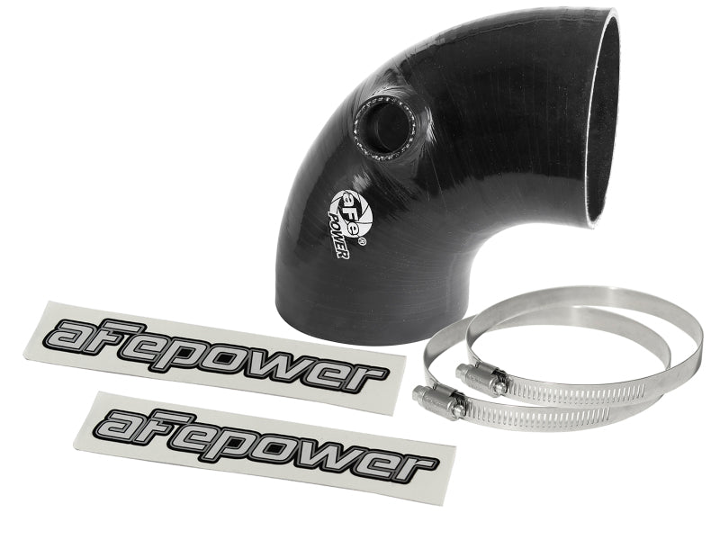aFe Magnum FORCE Intake Coupling Kit (3-3/4 IN ID x 90 Deg.) Elbow Coupler - Black