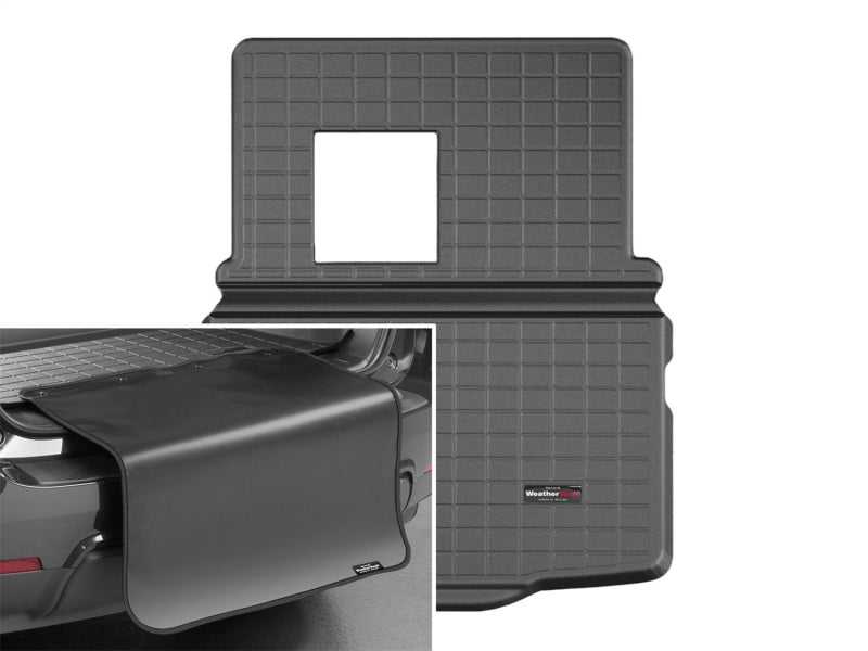 WeatherTech 2014+ Fiat 500L (Non Beats Audio System) Cargo Liner w/Bumper Protector - Black