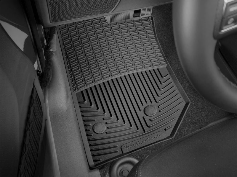 WeatherTech 14-15 Jeep Wrangler Front Rubber Floor Mats - Black