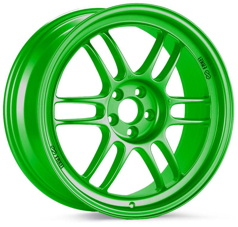 Enkei RPF1 15X7 4x100 41mm Offset 73mm Bore Green Wheel ** SPECIAL ORDER**