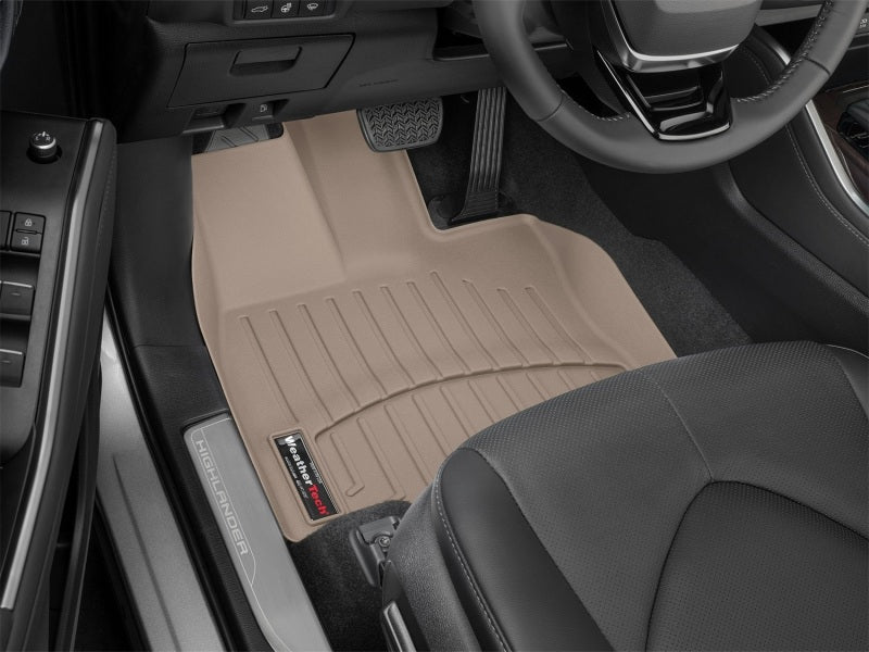 WeatherTech 2020+ Toyota Highlander Front FloorLiner - Tan
