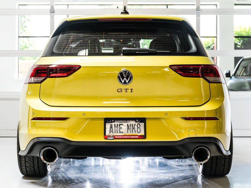 AWE Tuning 2022 VW GTI MK8 Touring Edition Exhaust - Chrome Silver Tips