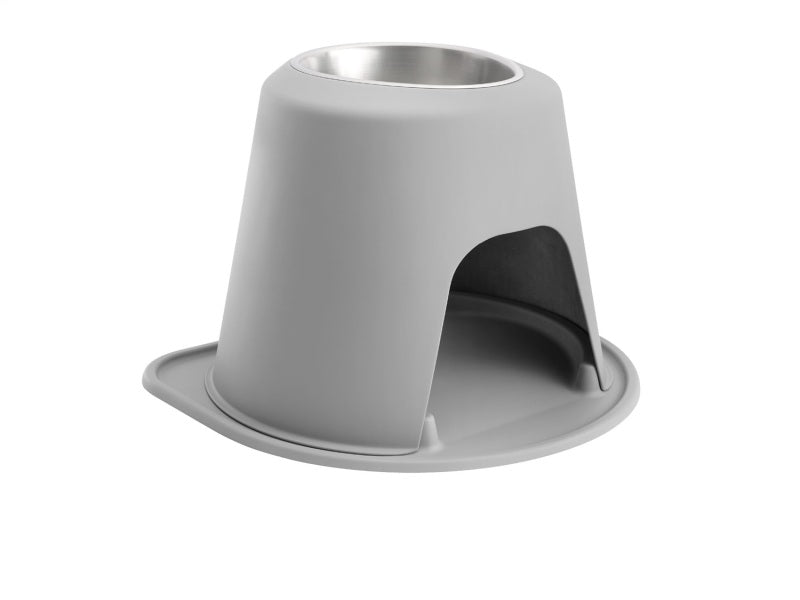 WeatherTech Pet Feeding System Single High 96oz 14in. Stainless Bowl - Light Grey