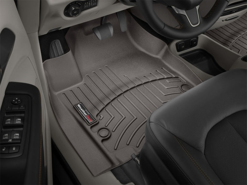 WeatherTech 2017+ Chrysler Pacifica Front FloorLiner - Cocoa