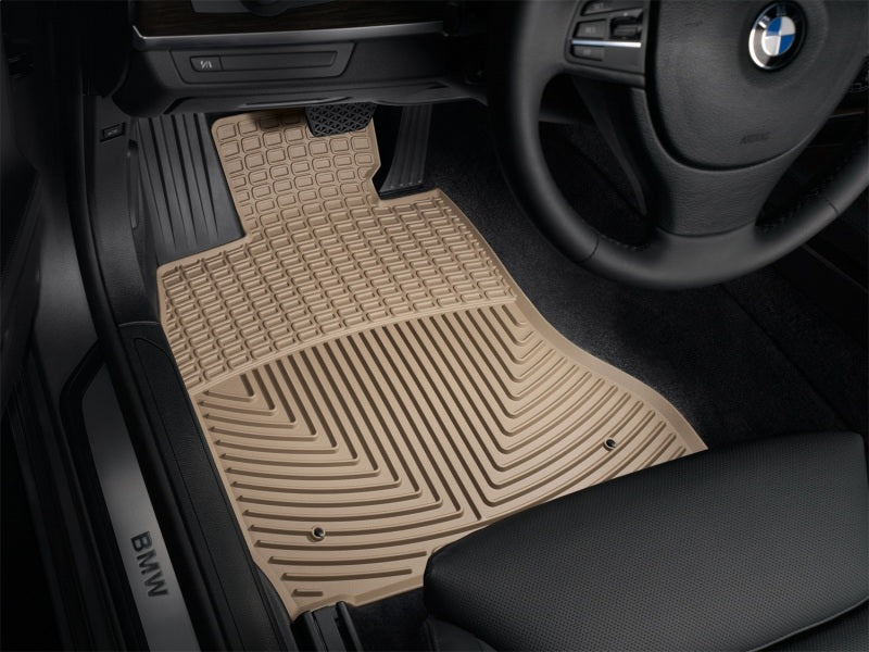 WeatherTech 10+ BMW 7-Series (F01/F02) Front Rubber Mats - Tan