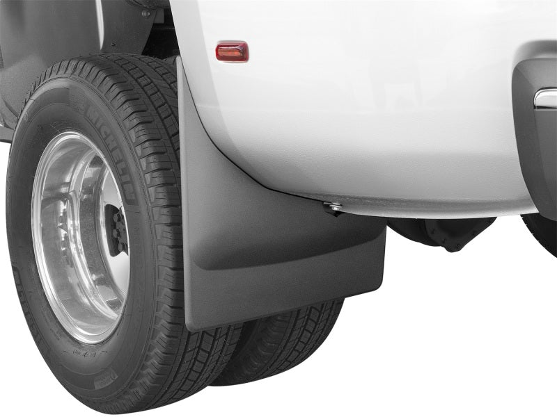 WeatherTech 2015+ Chevrolet Silverado 3500 / GMC Sierra/Sierra Denali 3500 No Drill Mudflaps - Black