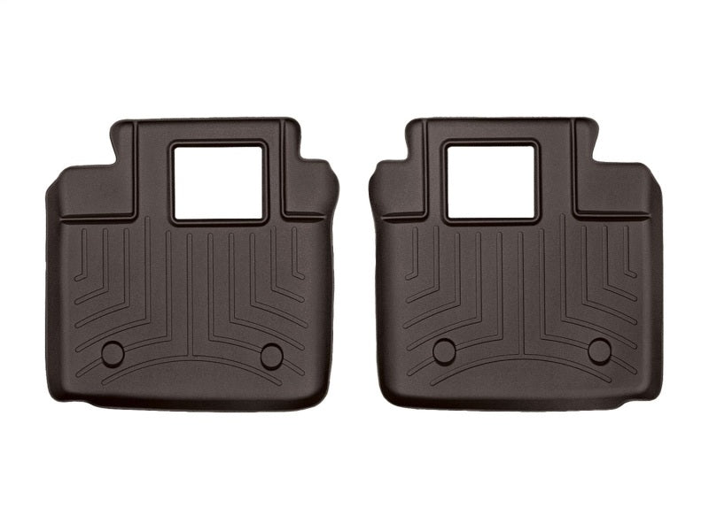 WeatherTech 2014+ Maserati Quattroporte Rear FloorLiner - Cocoa (fits Models w/4 Zone Climate Cntrl)