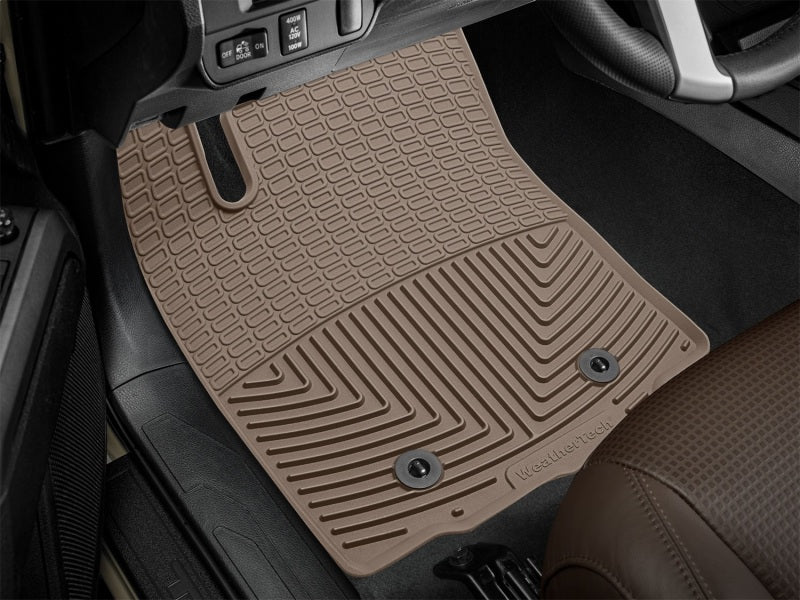 WeatherTech 2018+ Toyota Tacoma Front Rubber Mats - Tan