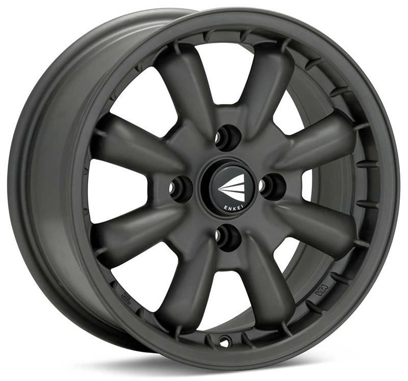 Enkei Compe 16x8 0mm Offset 4x114.3 Bolt Pattern 72.6mm Bore Dia Matte Gunmetal Wheel