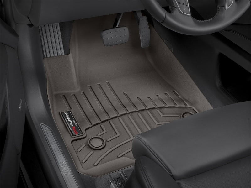 WeatherTech 2017+ Cadillac XT5 Front FloorLiner - Cocoa