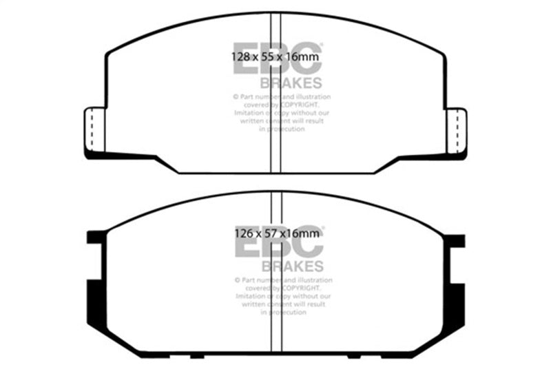 EBC 85-90 Lotus Esprit 2.2L Bluestuff Front Brake Pads