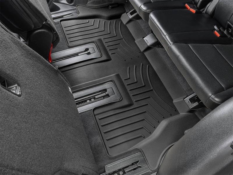 WeatherTech 2020+ Kia Telluride Rear FloorLiner HP - Black