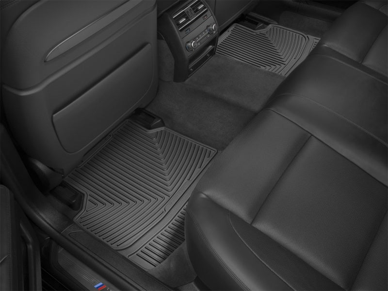 WeatherTech 13+ BMW 7-Series Rear Rubber Mats - Black