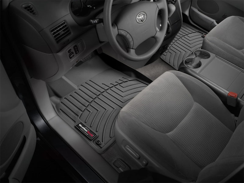 WeatherTech 04-10 Toyota Sienna Front FloorLiner - Black