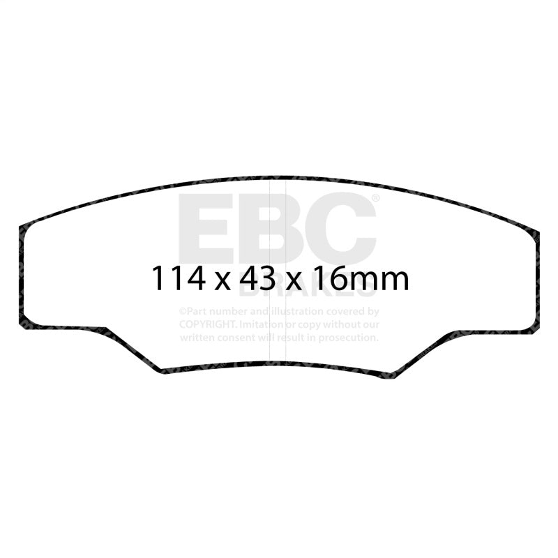 EBC Brakes Yellowstuff Performance Brake Pads