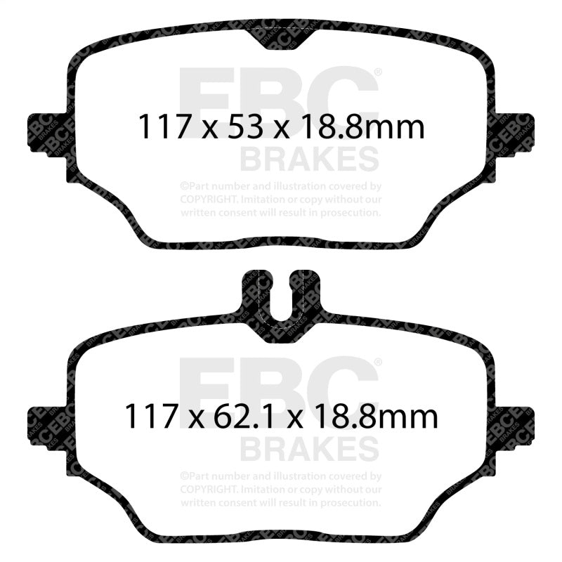 EBC 2020+ Mercedes-Benz GLE350 (SUV W167) 2.0T Greenstuff Rear Brake Pads