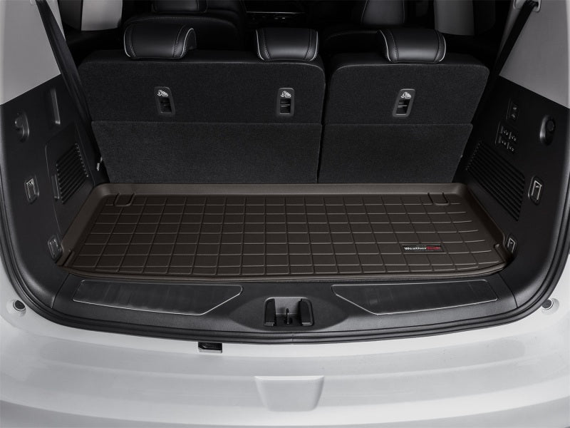 WeatherTech 25-26 Infiniti QX80 Behind 2nd Row Cargo Liners - Cocoa