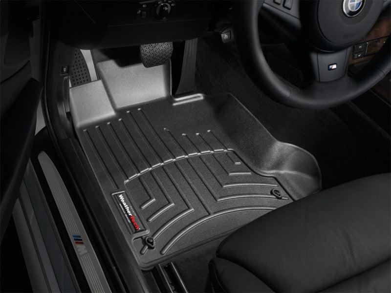 WeatherTech 04-10 BMW 528i/528xi Front FloorLiner - Black