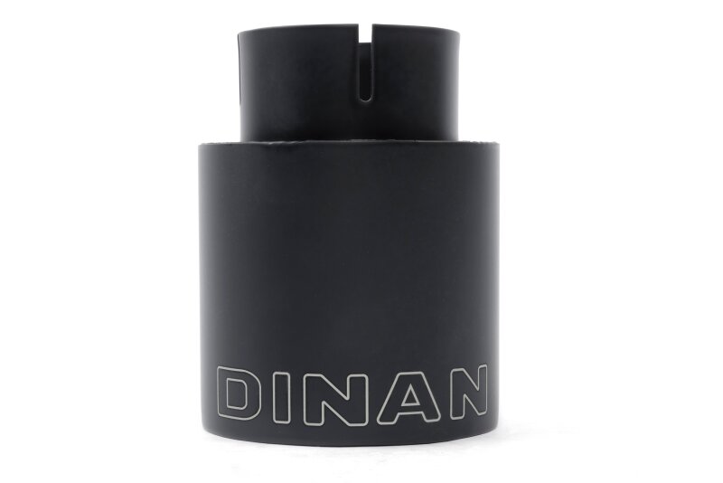 Dinan Double-Walled 4in Clamp-On Exhaust Tip - Black - 4in Outlet / 3in Inlet