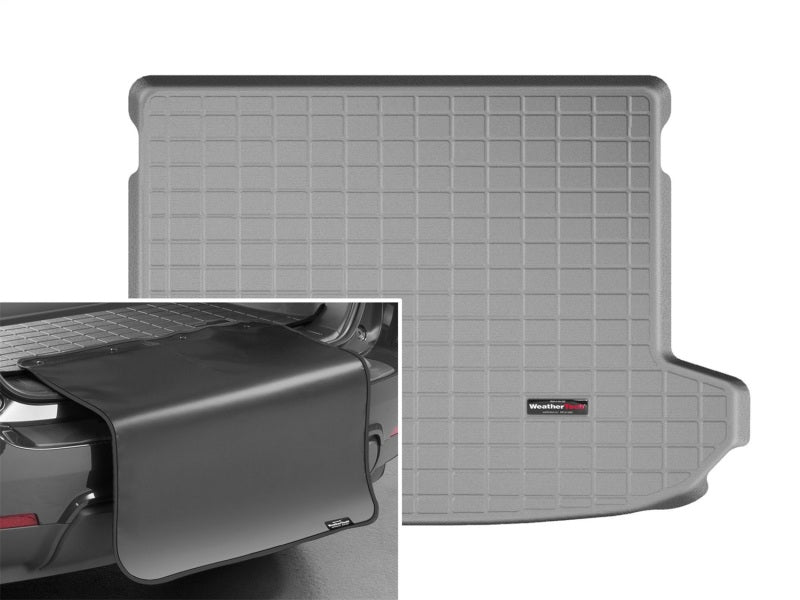 WeatherTech 2017+ Kia Sportage Cargo With Bumper Protector - Grey