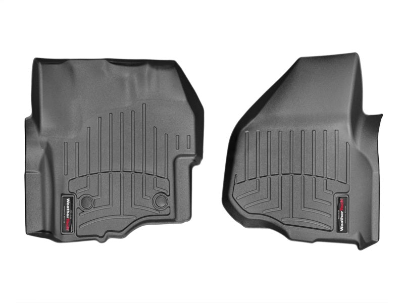 WeatherTech 14+ Ford F-250/350/450/550 SuperCrew w/ LHS Footrest Front FloorLiner - Black