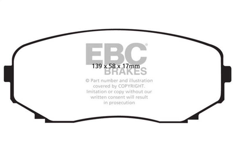 EBC 16-23 Mazda CX-9 2.5T Greenstuff Front Brake Pads
