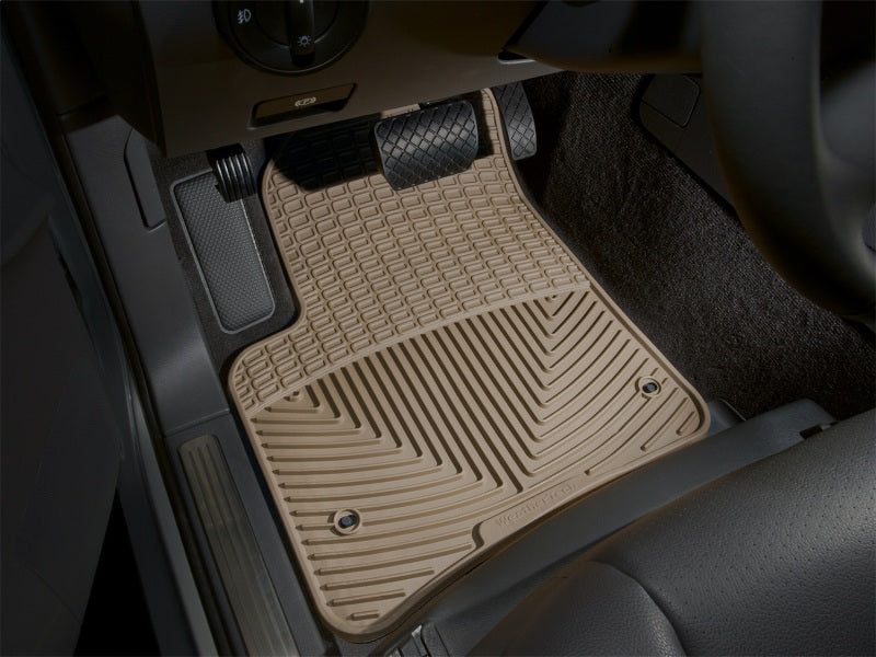WeatherTech 03-10 Porsche Cayenne Front Rubber Mats - Tan