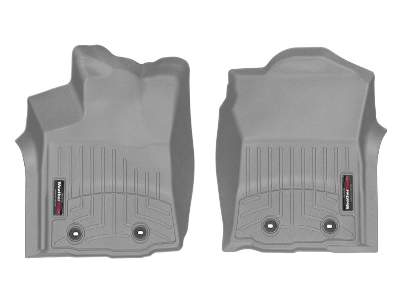 WeatherTech 2018+ Toyota Tacoma Front FloorLiner - Grey (Auto Trans Only; Trans Only)