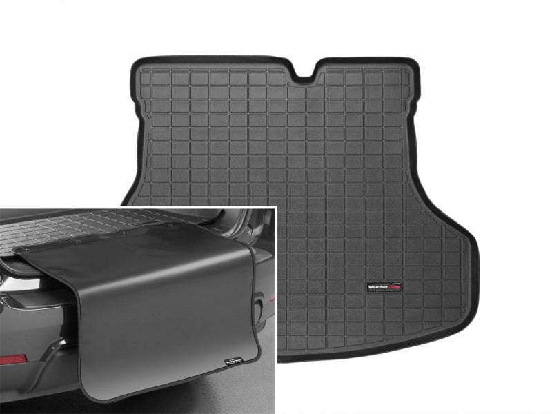 WeatherTech 13-19 Nissan Sentra Cargo With Bumper Protector - Black