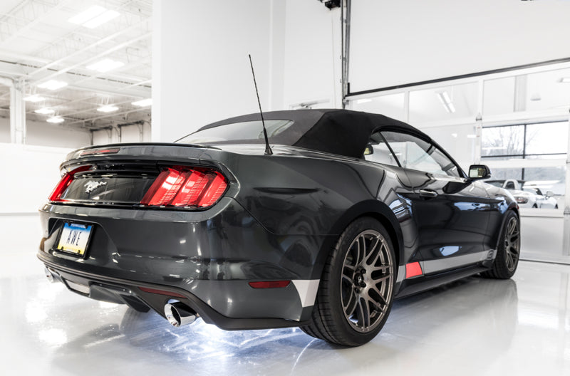 AWE Tuning S550 Mustang EcoBoost Axle-Back Exhaust - Touring Edition (Chrome Silver Tips)