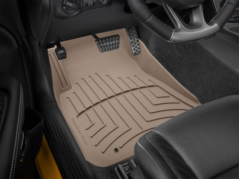 WeatherTech 17-22 Dodge Challenger RWD (No GT Trim) Front FloorLiner HP - Tan