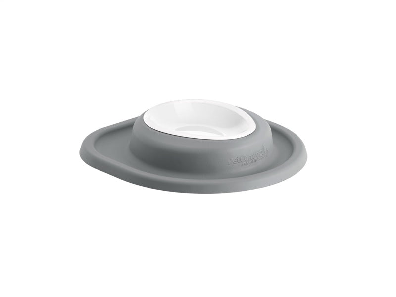 WeatherTech Pet Feeding System Single Low 8oz 1in. Poly Bowl - Dark Grey