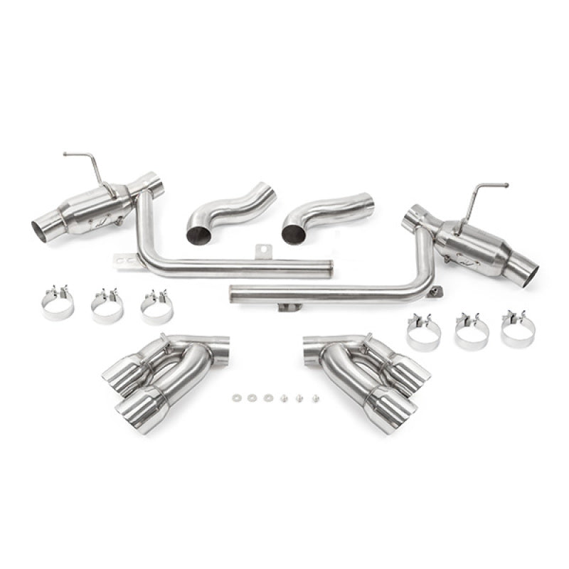 Mishimoto 2016+ Chevrolet Camaro SS Quad-Tip Pro Axle-Back Exhaust w/ Polished Tips