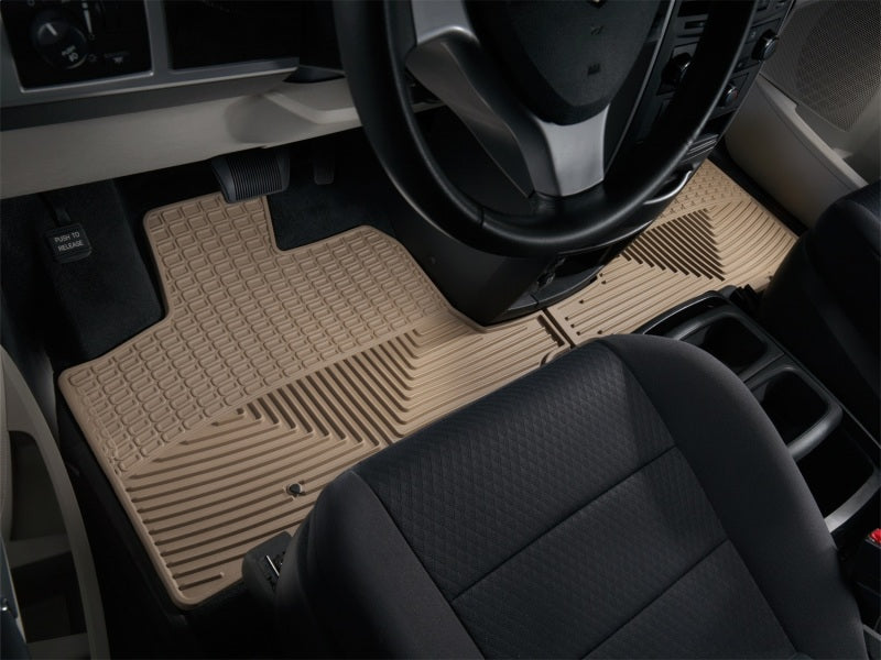 WeatherTech 08+ Chrysler Town & Country Front Rubber Mats - Tan